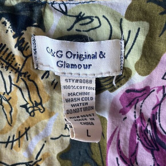 Original & Glamour Embroidered Distressed Snap Shirt - Picture 7 of 7